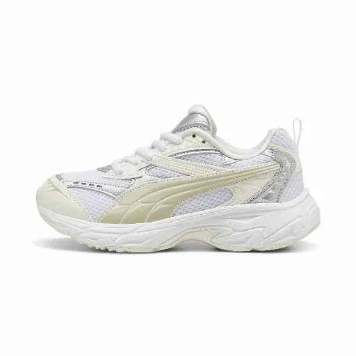 PUMA Morphic Metallic sneakers voor Dames, Wit