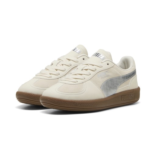 PUMA Palermo Metallic Safari sneakers voor Dames, Zilver
