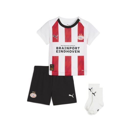 PUMA PSV Eindhoven 25/26 baby-thuistenue, Rood/Wit