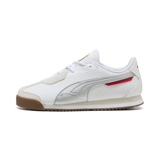 PUMA Scuderia Ferrari Roma uniseks sneakers, Wit/Zilver