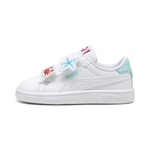PUMA Smash 3.0 Badges sneakers voor Dames, Rood/Wit