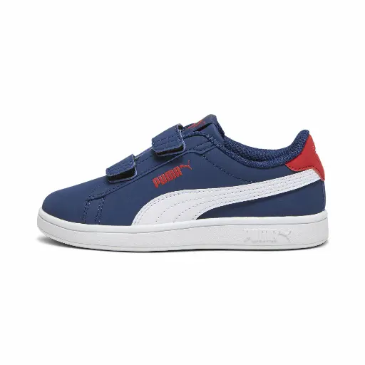 PUMA Smash 3.0 Buck sneakers, Blauw/Rood/Wit