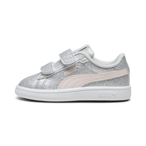 PUMA Smash 3.0 Glitz Glam sneakers voor Dames, Roze/Grijs