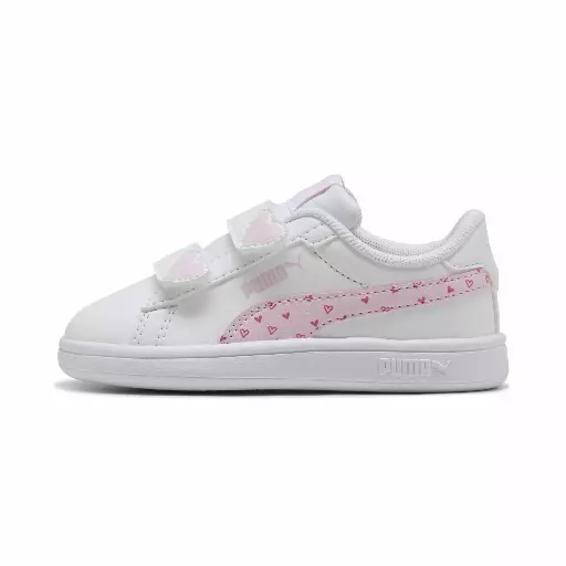 PUMA Smash 3.0 Hearty sneakers voor Dames, Roze/Wit