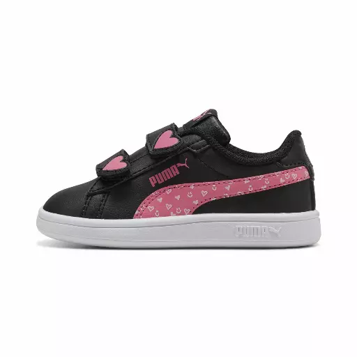 PUMA Smash 3.0 Hearty sneakers voor Dames, Roze/Zwart