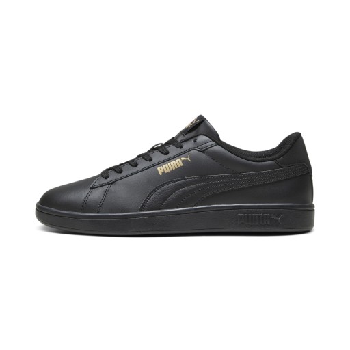 PUMA Smash 3.0 L Sneakers, Zwart/Goud