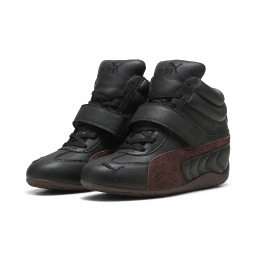 PUMA Speedcat sneakers met sleehak voor Dames, Zwart/Bruin