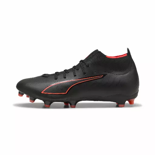 PUMA ULTRA 6 MATCH+ FG/AG uniseks voetbalschoenen, Zwart/Rood