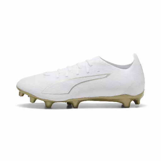 PUMA ULTRA 6 MATCH FG/AG uniseks voetbalschoenen, Zwart/Wit/Goud