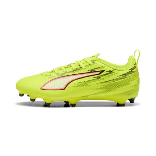 PUMA ULTRA 6 PLAY FG/AG voetbalschoenen, Zwart/Rood/Geel