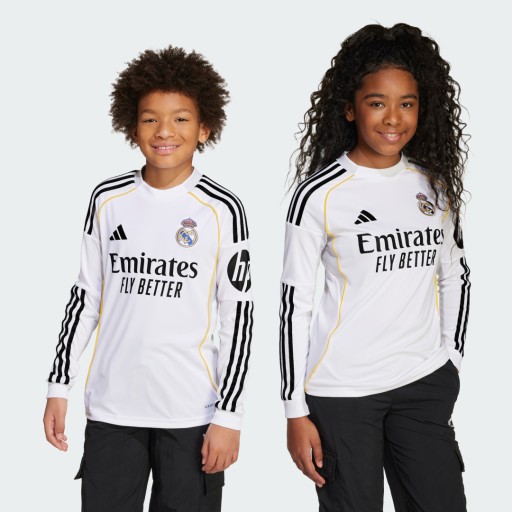 Adidas Real Madrid 25/26 Longsleeve Thuisshirt Kids
