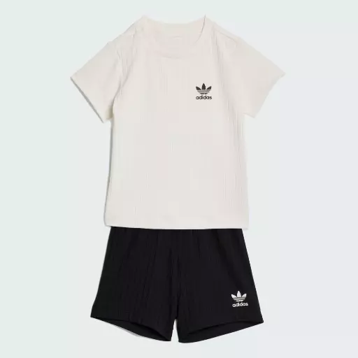 Adidas Regular Wide Rib Short en T-shirt Set
