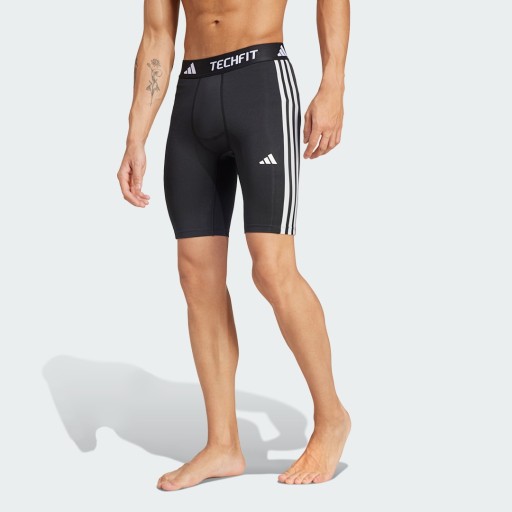 Adidas TECHFIT Compression Training 3-Stripes Korte Legging