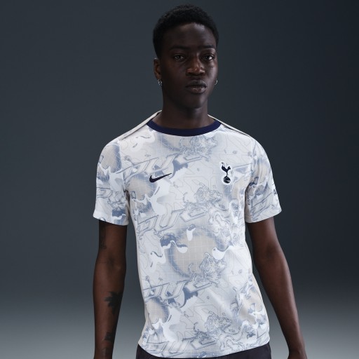 Tottenham Hotspur Academy Pro Thuis Nike Dri-FIT warming-up voetbalshirt met korte mouwen voor heren - Wit