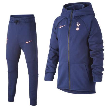Nike Tottenham Hotspur Tech Fleece Trainingspak 2020-2021 Kids Blauwpaars