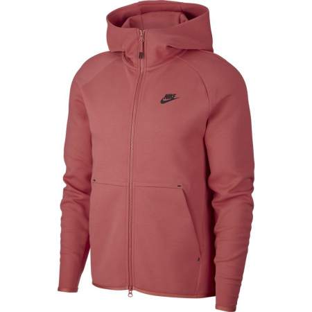 Nike NSW Tech Fleece Hoodie Full Zip Rood Zwart
