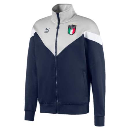 PUMA Italie Iconic MCS Trainingsjack 2020 Blauw Grijs