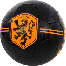 KNVB Voetbal maat 5 zwart met logo