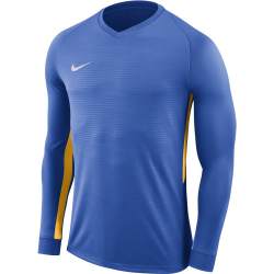 Nike Dry Tiempo Premier Voetbalshirt Blauw Geel