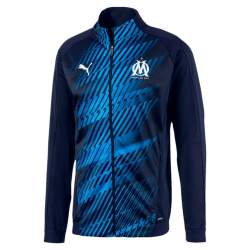 PUMA Olympique Marseille Trainingsjack 2020 Donkerblauw Blauw