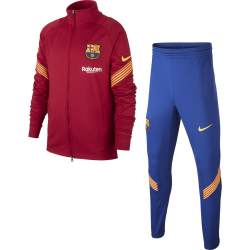 Nike FC Barcelona Dry Strike Trainingspak 2020-2021 Kids Rood Blauw